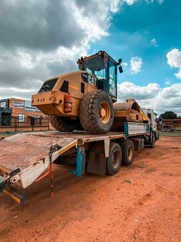 Roller on Transport Truck